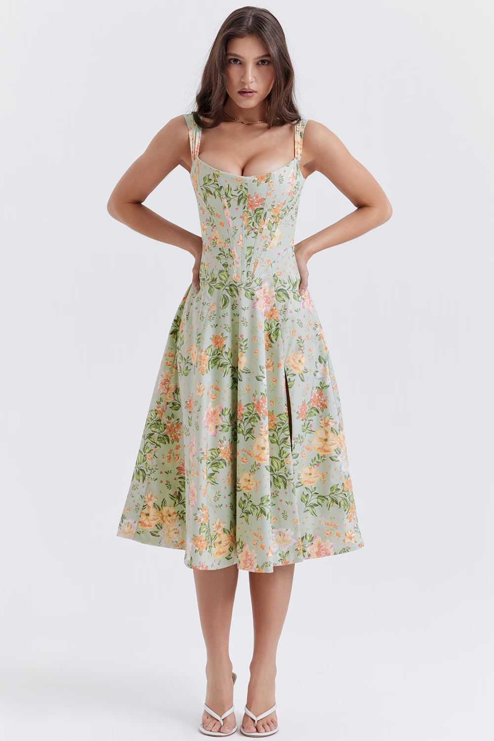 Lilia Corset | Midi Jurk