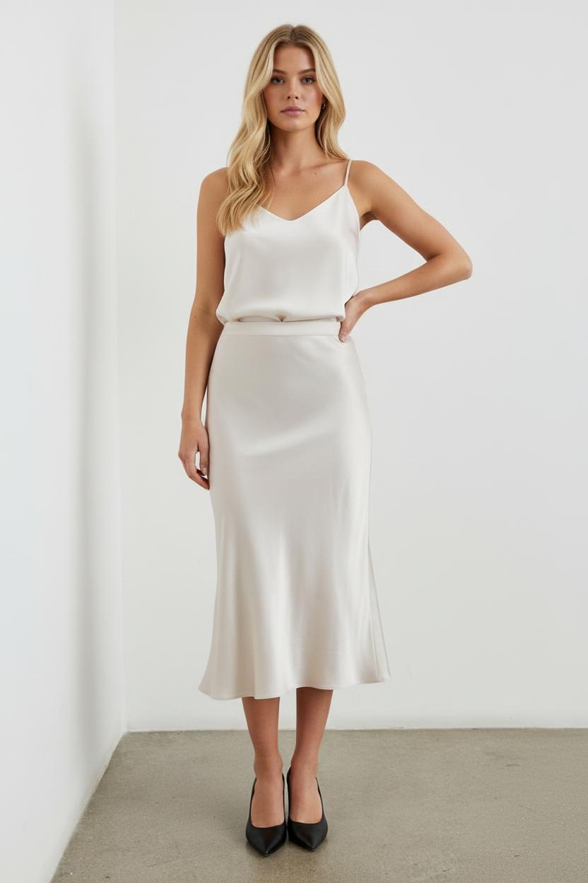 Sienna’s | Skirt Women A‑line Satin – Polyester