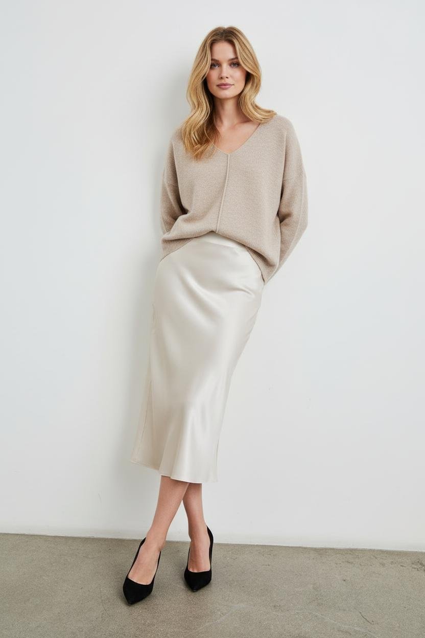 Sienna’s | Skirt Women A‑line Satin – Polyester