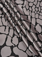 Satijnen Blouse Dames | Abstract Print Soepel Vallend