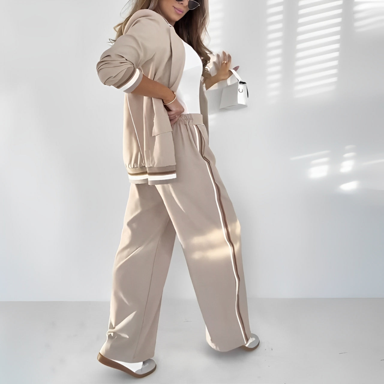 Miss | Co-ord Set Dames Relaxed - Katoenmix