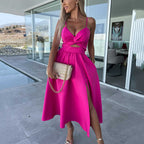 Delina | Cut-out Jurk met Sexy Split & Elegante Shape