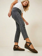Suède Wedges Dames | Sleehak Instapper Tijdloos