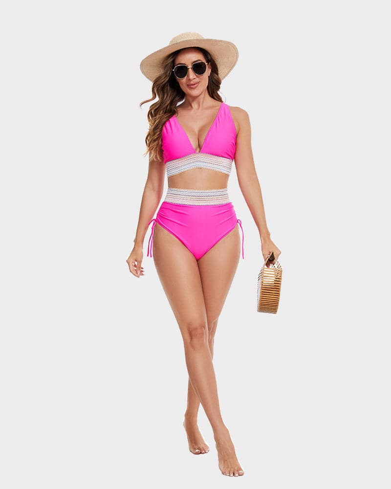 Miss | Jurk Dames Zomer Bikini Kleurblok - Nylon