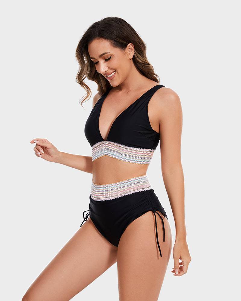 Miss | Jurk Dames Zomer Bikini Kleurblok - Nylon