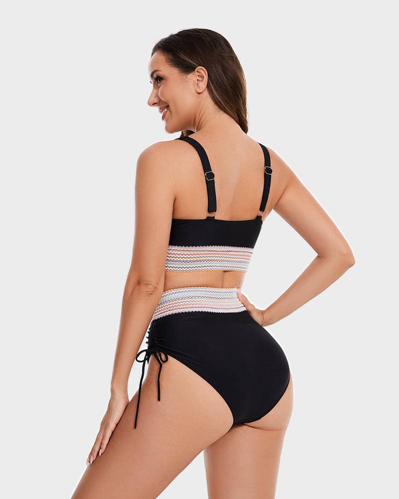 Miss | Jurk Dames Zomer Bikini Kleurblok - Nylon