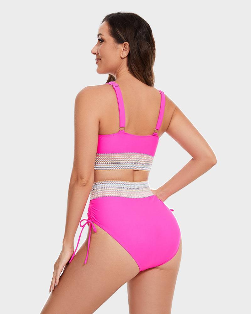 Miss | Jurk Dames Zomer Bikini Kleurblok - Nylon