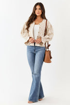 Viscose Blouse Dames | Pofmouwen Gerimpelde Manchetten