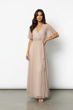 Miss | Jurk Dames Maxi Wrap Vlindermouw - Polyester