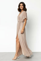 Miss | Jurk Dames Maxi Wrap Vlindermouw - Polyester